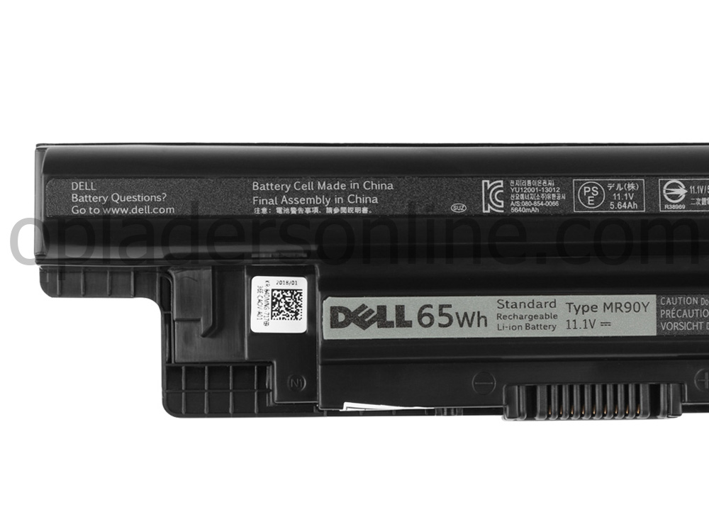 65Wh 6-Cellen Dell MR90Y Accu Batterij