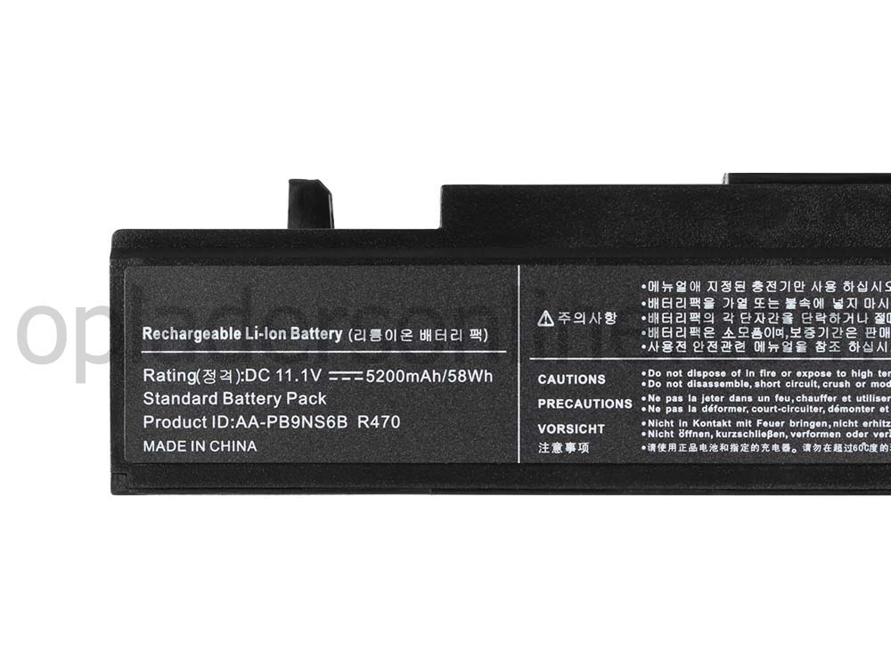 5200mAh 6 Cellen Samsung 300V5A-A03 305V4A-S01 Accu Batterij