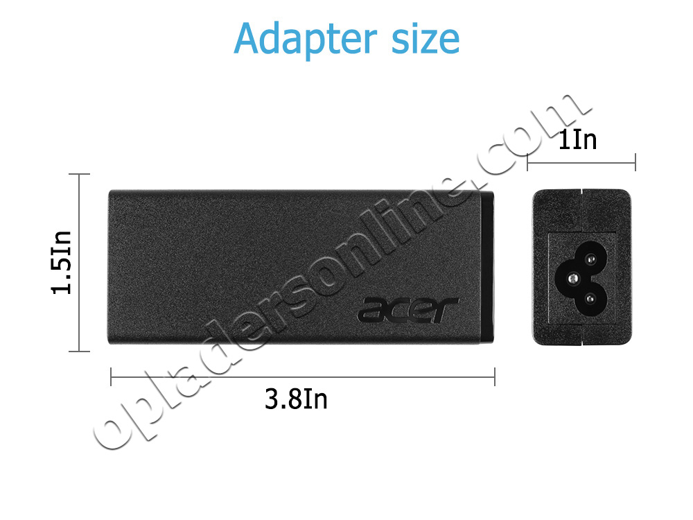 45W Acer Aspire 1 A111-31-C06Y Adapter Voeding Oplader