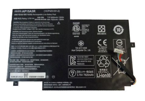 30Whr 8060mAh Acer Aspire Switch 10E SW3-016 Accu Batterij