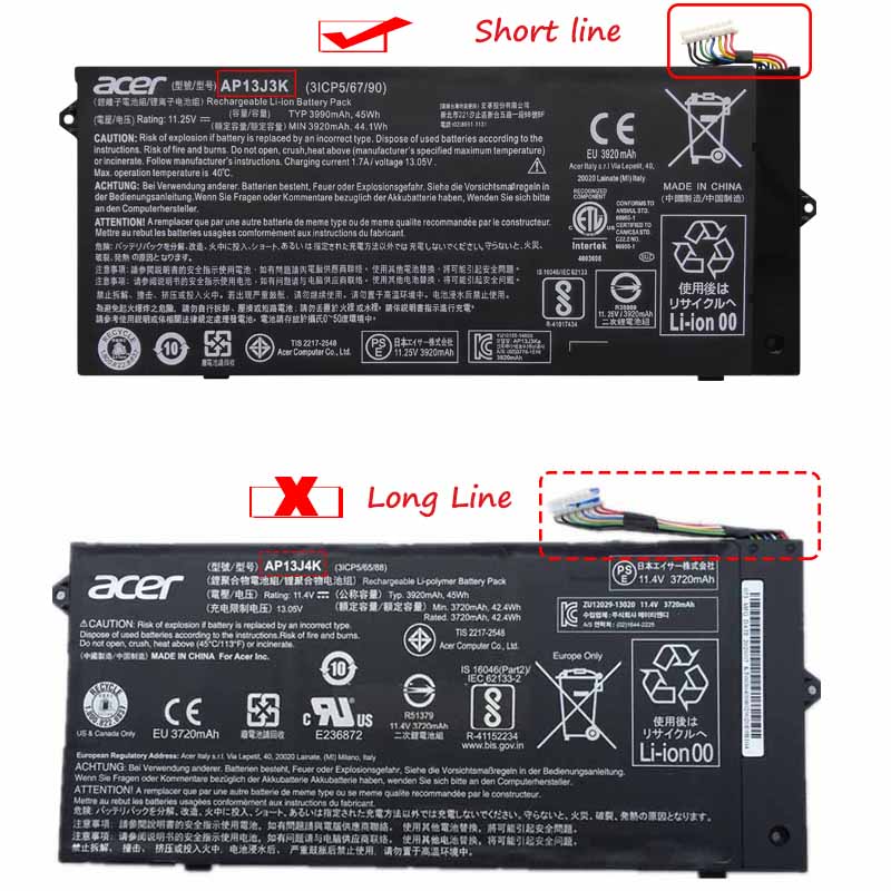 3990mAh 45Whr Acer Chromebook 15 CB3-532 Accu Batterij