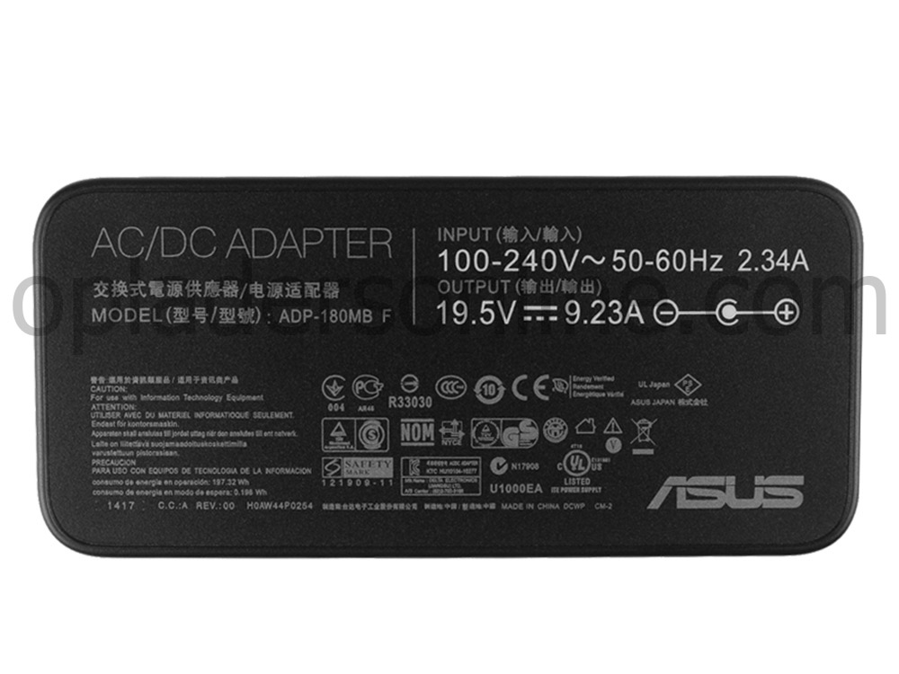 Origineel Slim 180W Asus ADP-180MB F G750 AC Adapter Oplader