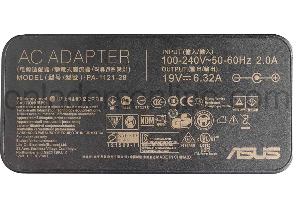 120W Asus ZenBook Pro UX501VW-XS74T AC Adapter Voeding Oplader