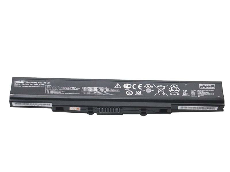 Origineel 5800mAh 83Wh 8-Cellen Asus A32-U31 A42-U31 Accu Batterij