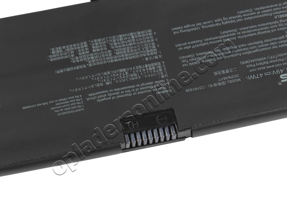 Originele 4165mAh 47Wh 3 Cellen Asus VivoBook Pro 15 N580GD Accu Batterij