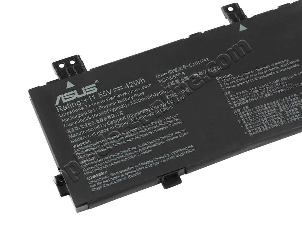 Originele 42Wh Asus VivoBook S15 S532FA S532F Accu Batterij