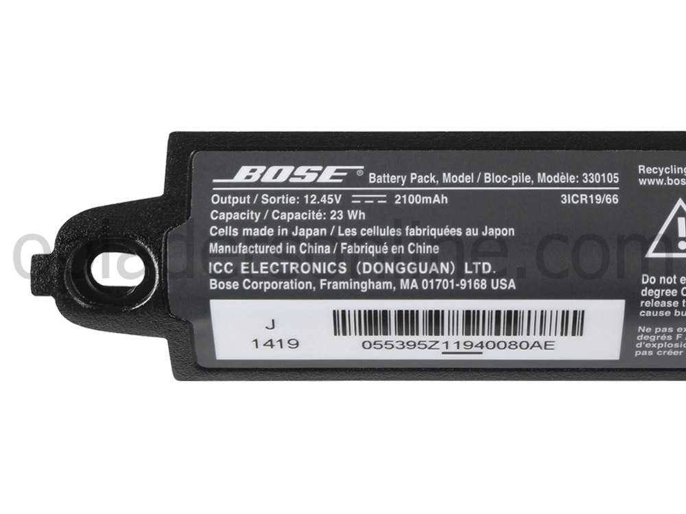 2330mAh 26Wh Bose Soundlink III 330105 330105A Accu Batterij