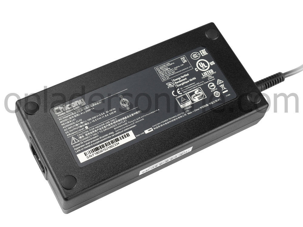 Origineel 230W MSI S93-0409150-C54 Adapter Voeding Oplader + Koord