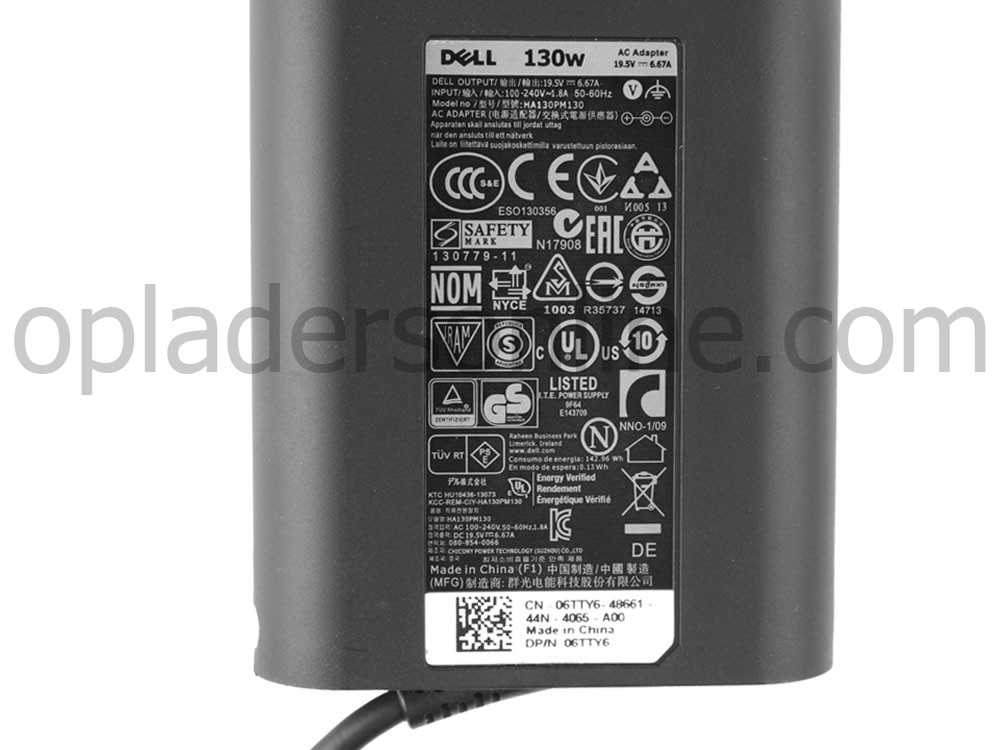 90W Dell FA90PM133 FA90PM135 FA90PM137 AC Adapter Oplader