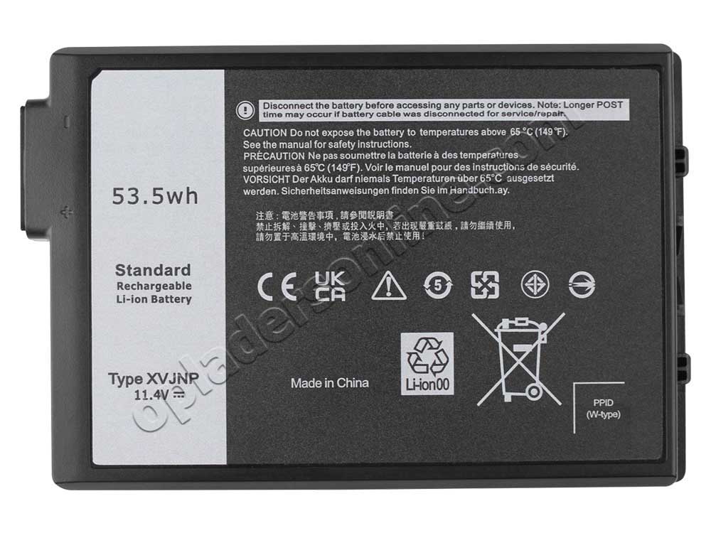 Dell Latitude 5430 Rugged Accu Batterij 4457mAh 53.5Wh