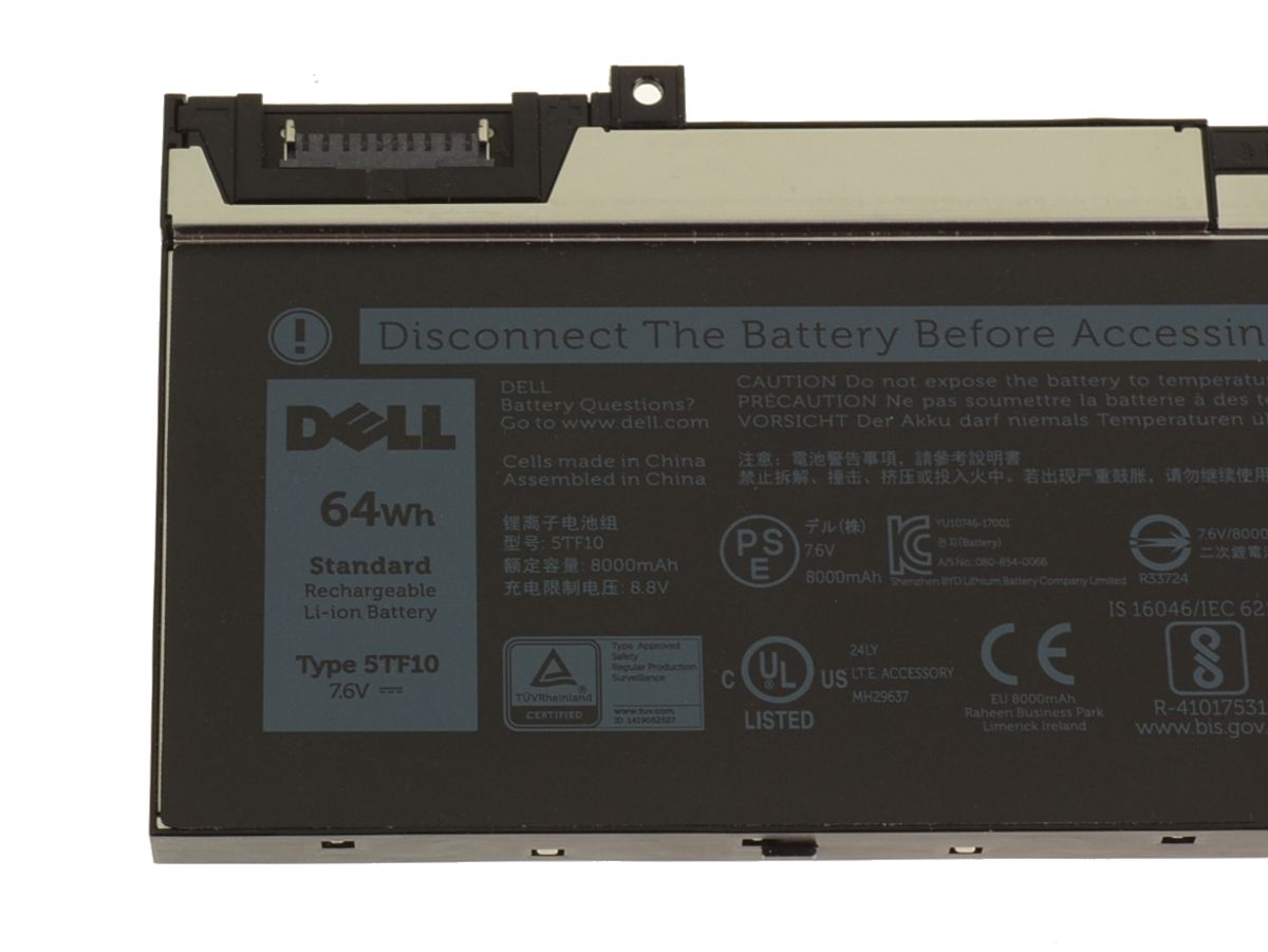 Origineel 8000mAh 64Wh Accu Batterij Dell RW15F 451-BCJE