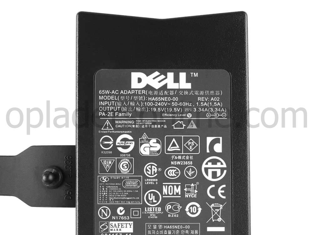 Origineel Slim 65W Dell Latitude 3190 2-in-1 P26T003 Adapter