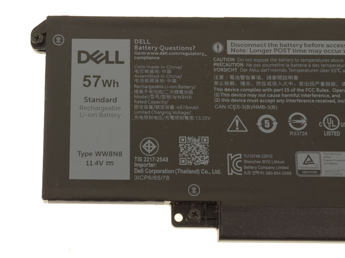 Origineel 57Wh 4878mAh Dell Latitude 7450 2-in-1 Accu Batterij