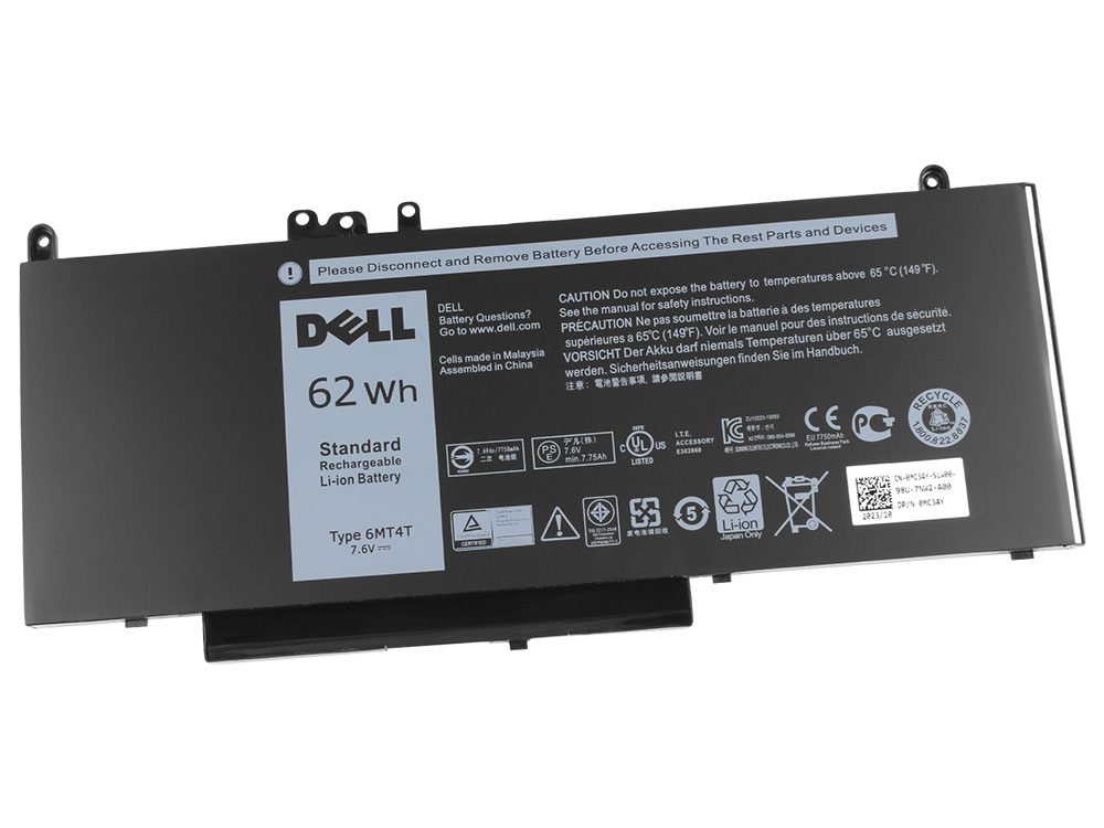 Origineel 62Wh 4 Cellen Dell Latitude E5570-457YW Accu Batterij