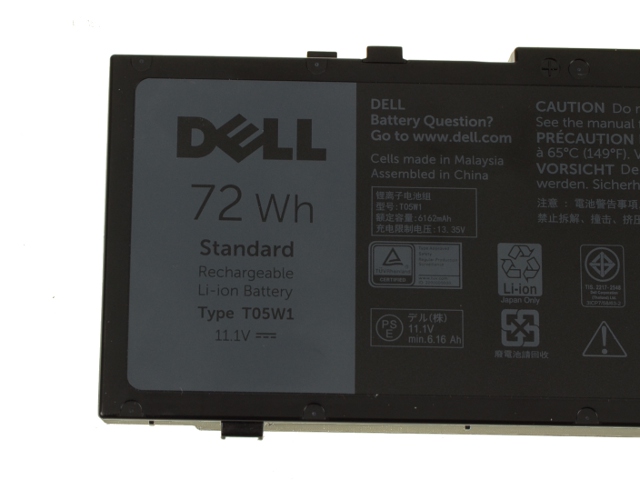 Origineel 72Wh 6-Cellen Dell GR5D3 RDYCT TWCPG Accu Batterij