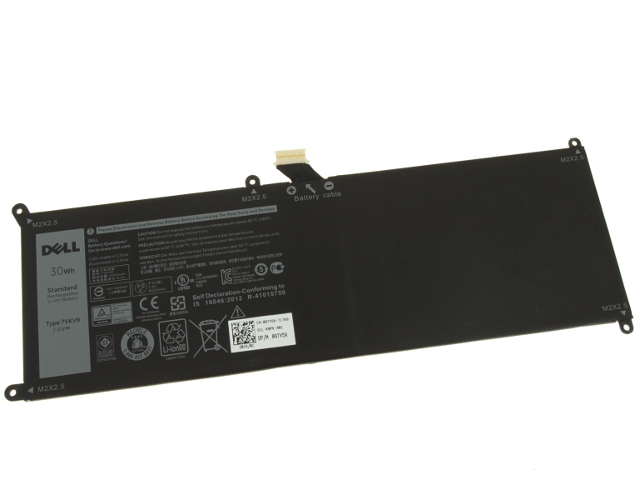 Origineel 7.6V 30Wh Dell XPS 12 9250 Accu Batterij