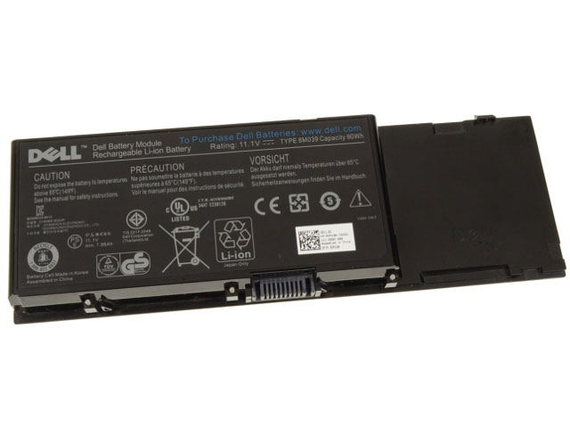 90Wh 9-Cellen Dell Precision M6500 PP08X PP08X001 Accu Batterij