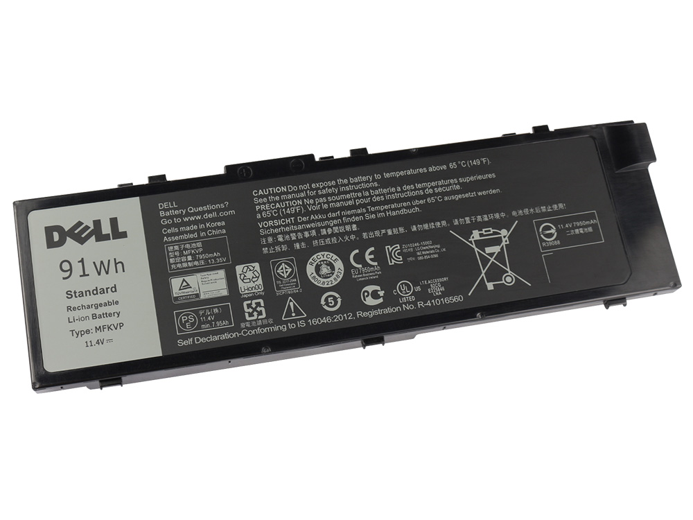 Origineel 91Wh 6-Cellen Dell MFKVP T05W1 0GR5D3 Accu Batterij