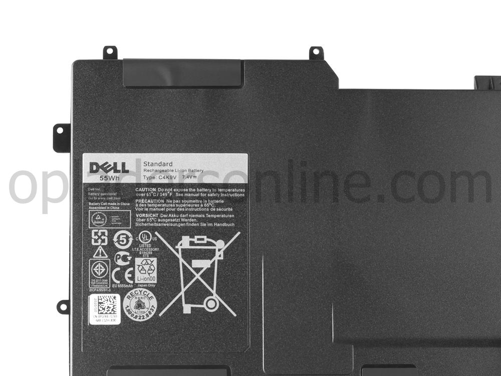 Origineel 55Wh Dell XPS 12 9Q23 Accu Batterij