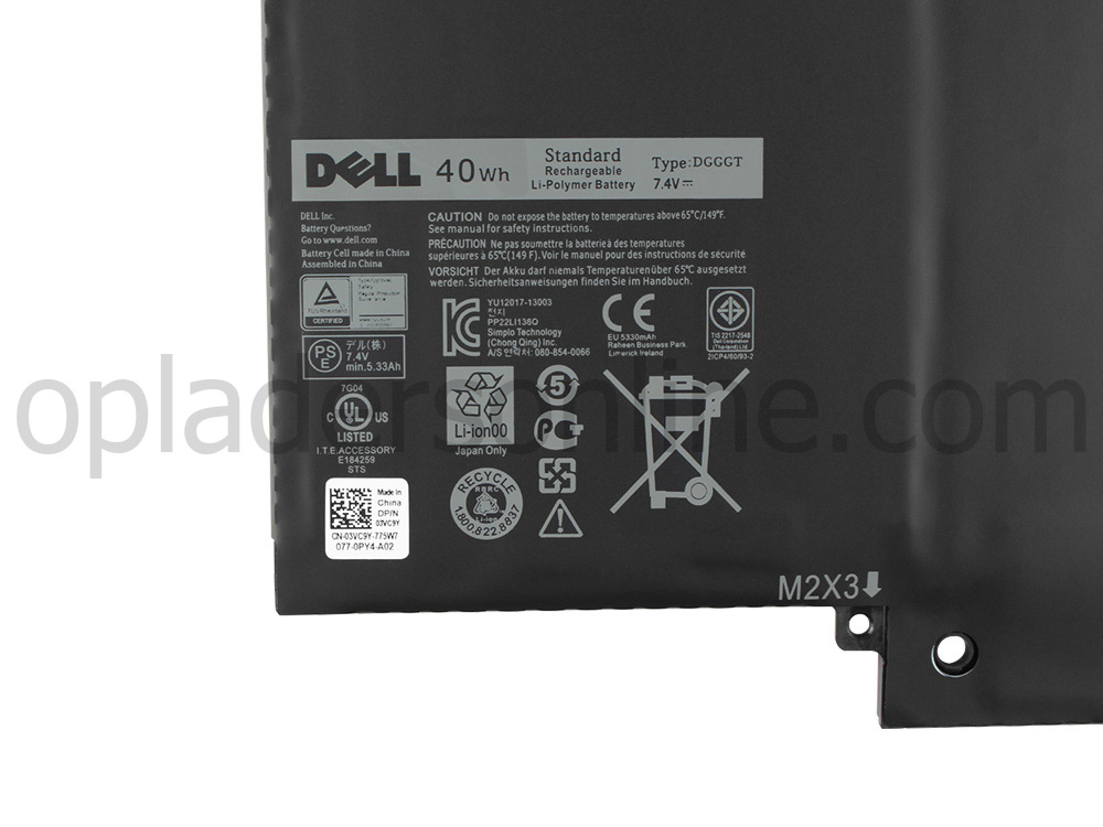 40Whr Dell XPS11R-1508T XPS11S Accu Batterij