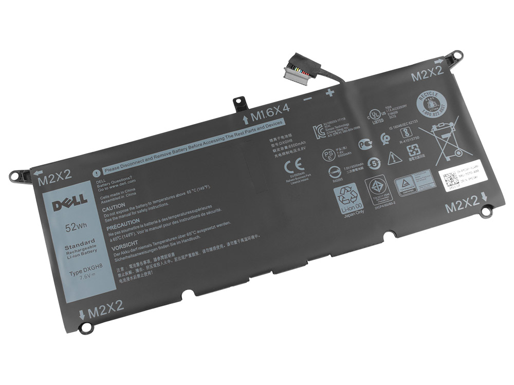 Origineel 6500mAh 52Wh 4-Cellen Dell XPS 13 9370-8TX9D Accu Batterij