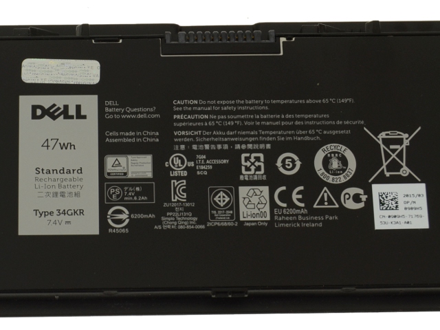 Originele 47Wh 4 Cellen Dell Latitude E7440 P40G P40G001 Accu Batterij