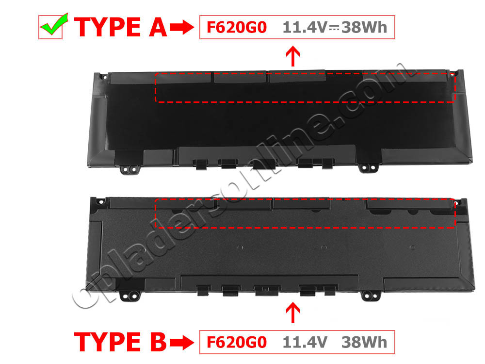 11.4V 3166mAh/38Wh/3-Cellen Dell Vostro 13 5370 P87G001 Accu Batterij