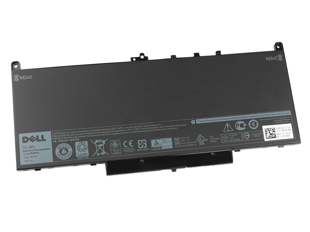 Origineel 7.6V 7080mAh/55Wh/4-Cellen Dell Latitude 14 E7470 Batterij