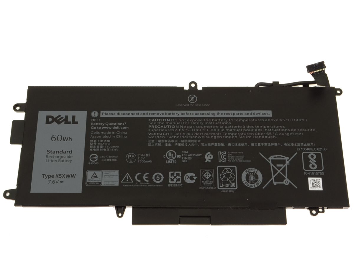 Originele 7890mAh 60Wh 4-cell Dell Latitude 7390 2-in-1 Accu Batterij