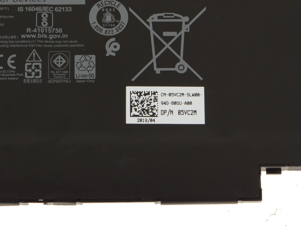 Originele 7500mAh 60Wh Dell 05VC2M MXV9V Accu Batterij