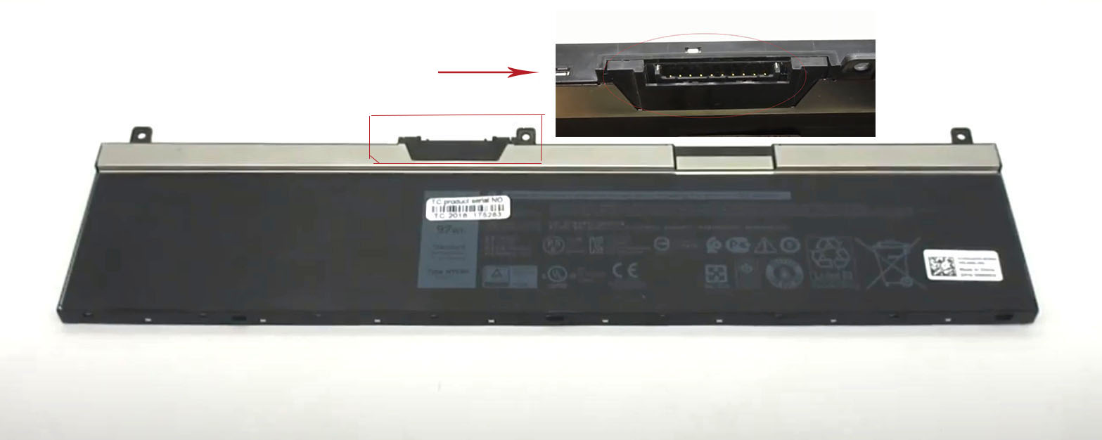 Origineel 8070mAh 97Wh Accu Batterij Dell 4YGCC 451-BCGQ