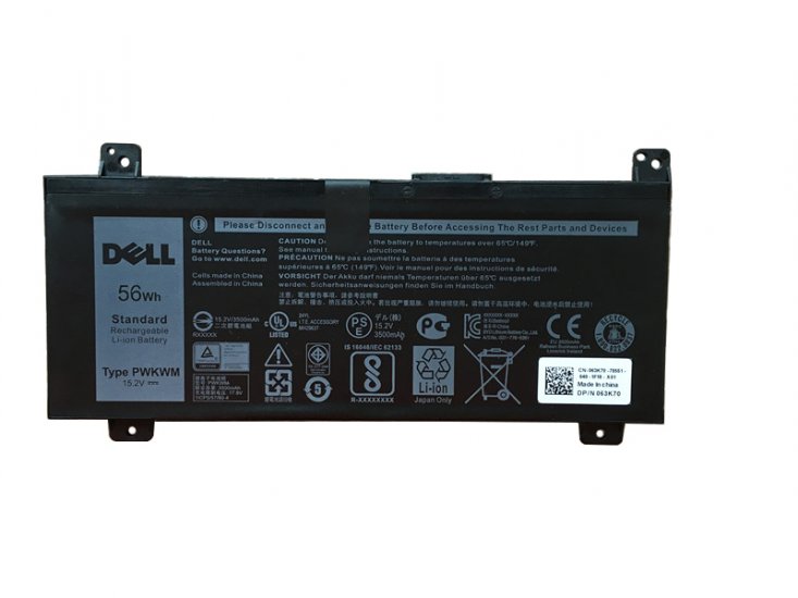 56Whh 4 Cellen Dell Inspiron 14 Gaming 7466 P78G P78G001 Accu Batterij