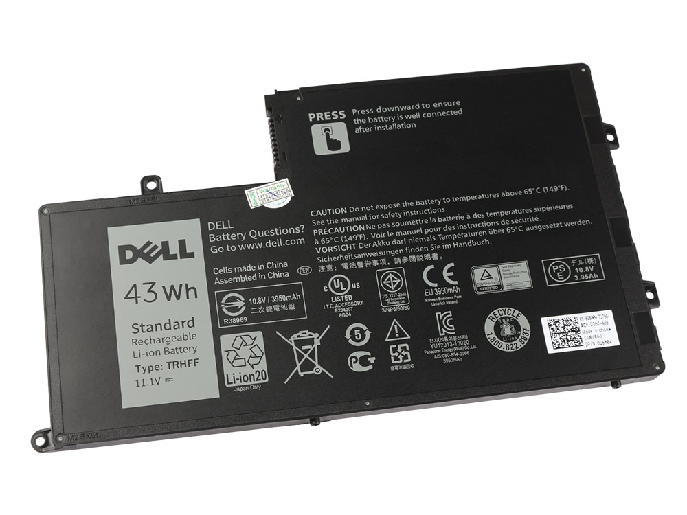 Origineel 43Wh 3800mAh 3-Cellen Dell 0PD19 Accu Batterij