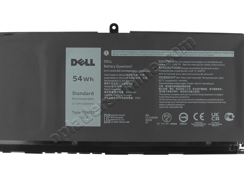 Origineel 54Wh 3600mAh Dell Inspiron 16 5640 Accu Batterij