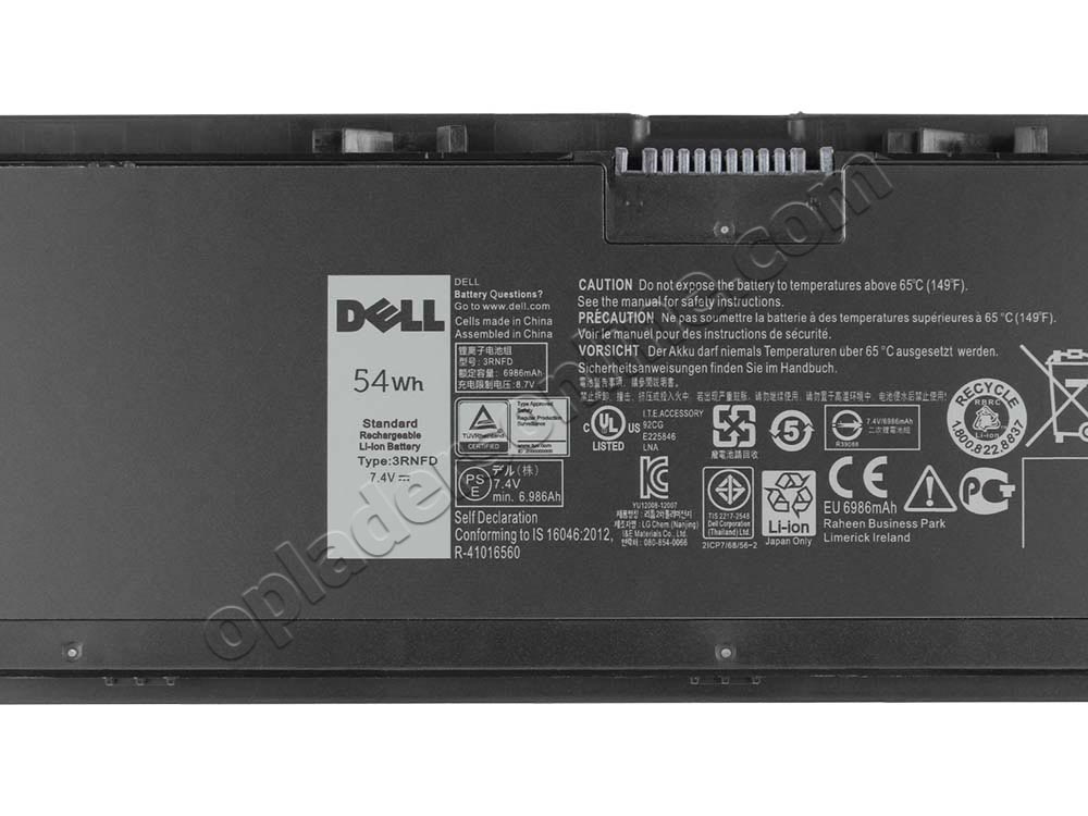 Originele Dell Latitude E7440 Accu Batterij 7300mAh 54Wh 6 Cellen