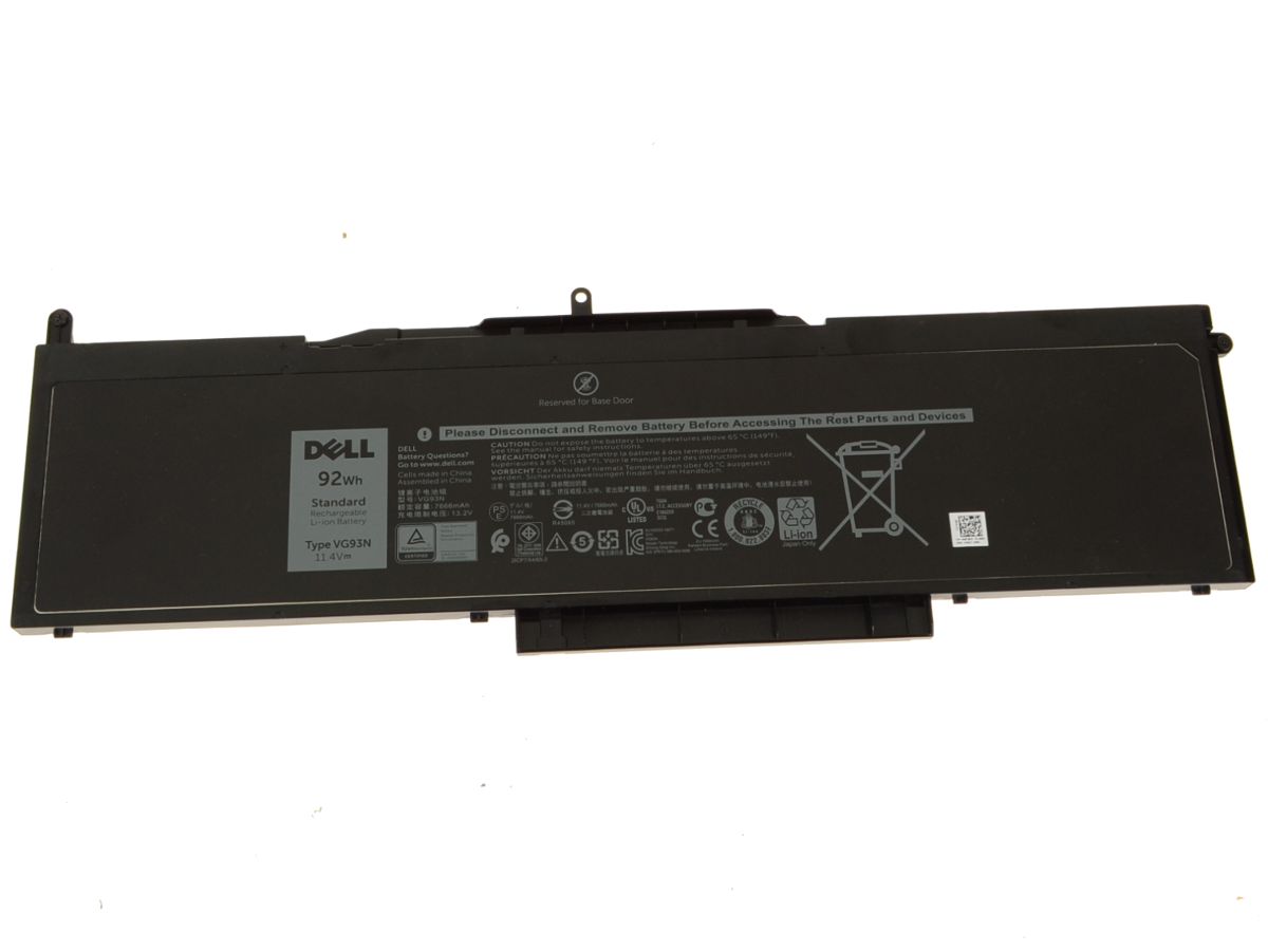 11.4V 7666mAh/92Wh/6-Cellen Dell Latitude 15 5580 P60F001 Accu Batterij