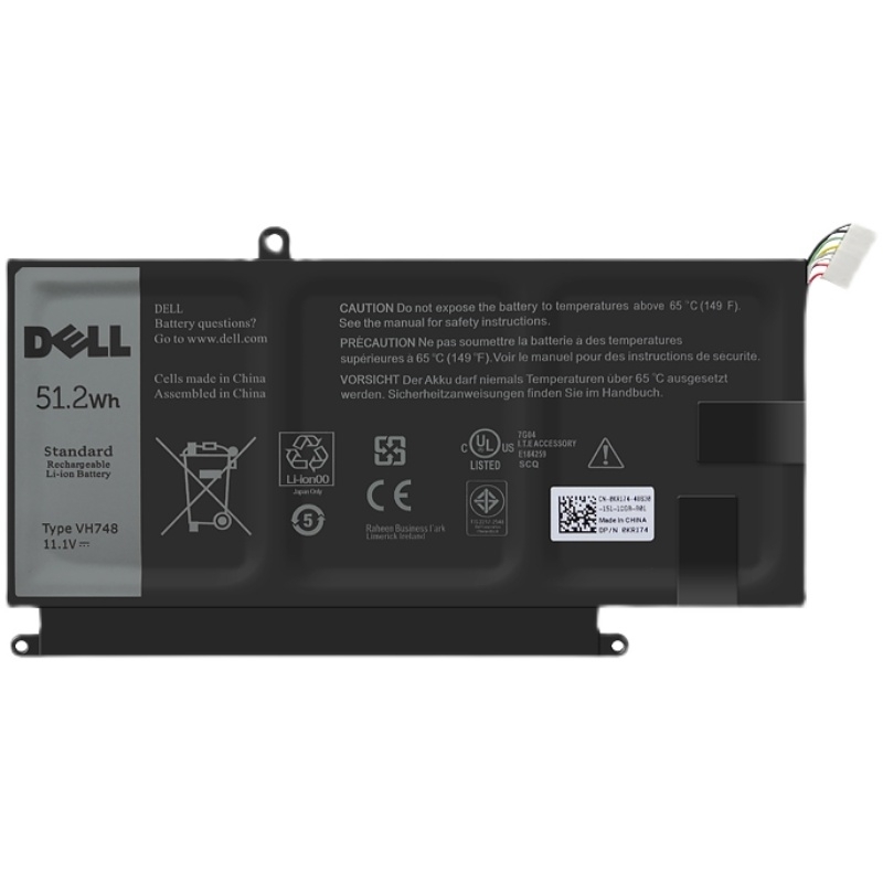 Origineel 51.2Wh Dell VH748B Inspiron 14 5439B Accu Batterij