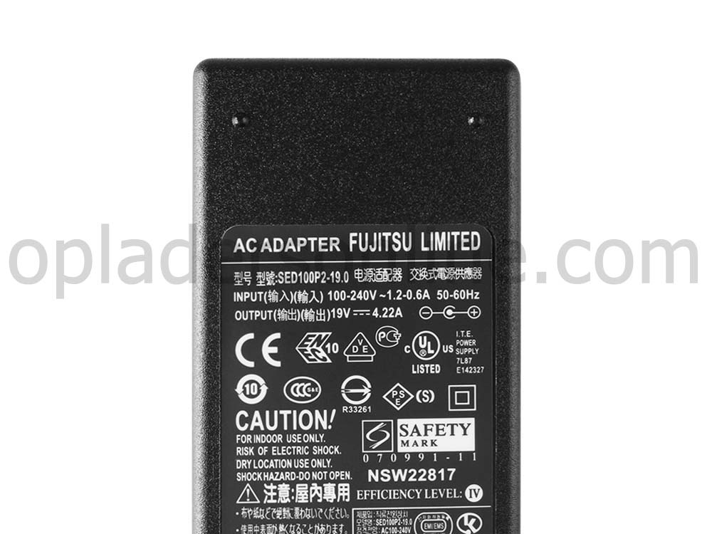 80W Fujitsu LIFEBOOK U904 U904 AC Adapter Voeding Oplader