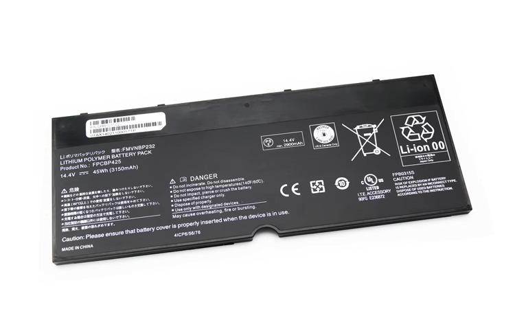 45Wh Fujitsu FMVNBP232 Accu Batterij