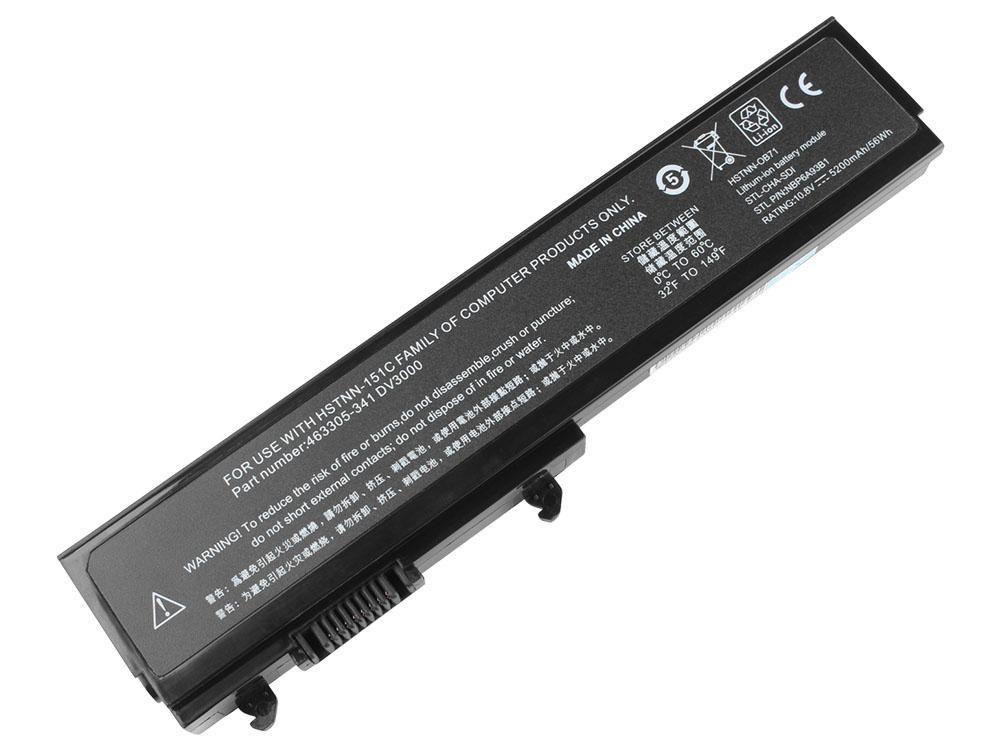 5200mAh 56Wh 6-Cellen HP 463305-341 463304-762 Accu Batterij