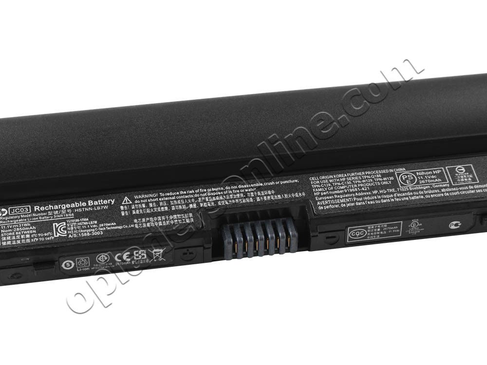 2850mAh 31.2Wh 3-Cellen HP 15-bs600 15-bs700 Accu Batterij