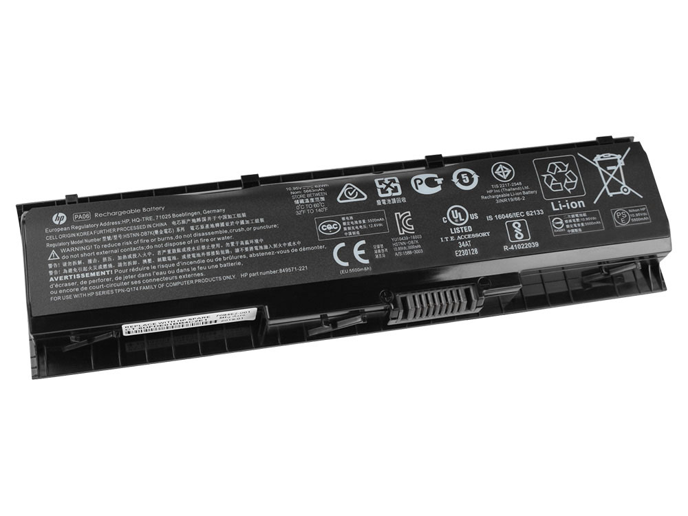 Origineel 10.95V 5663mAh/62Wh/6-Cellen HP PA06 PA06062 TPN-Q174 Accu