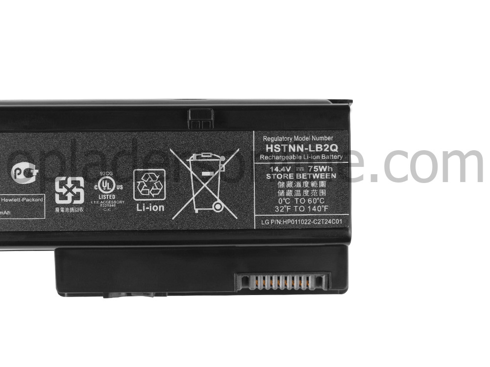 Originele 5200mAh 75Wh 8 Cellen HP 632427-001 Accu Batterij