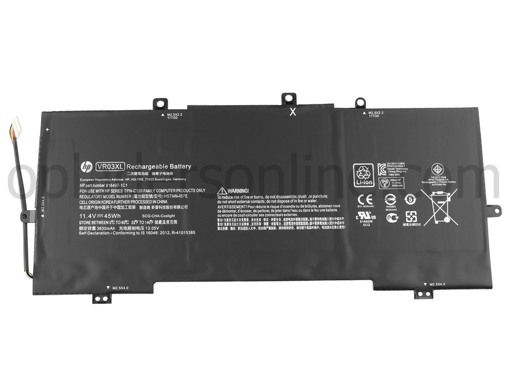 Originele 3950mAh 45Wh 3-Cellen HP TPN-C120 VR03XL Accu Batterij