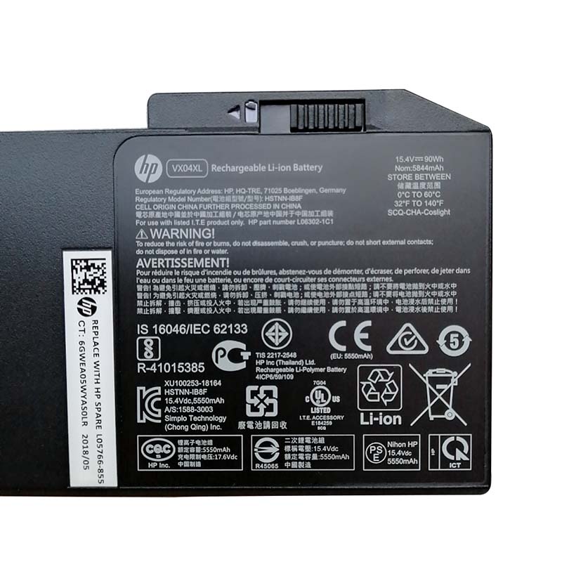 Originele 5844mAh 90Wh 4 Cellen HP ZBook 15 G5 ZBook 15 G6 Accu Batterij