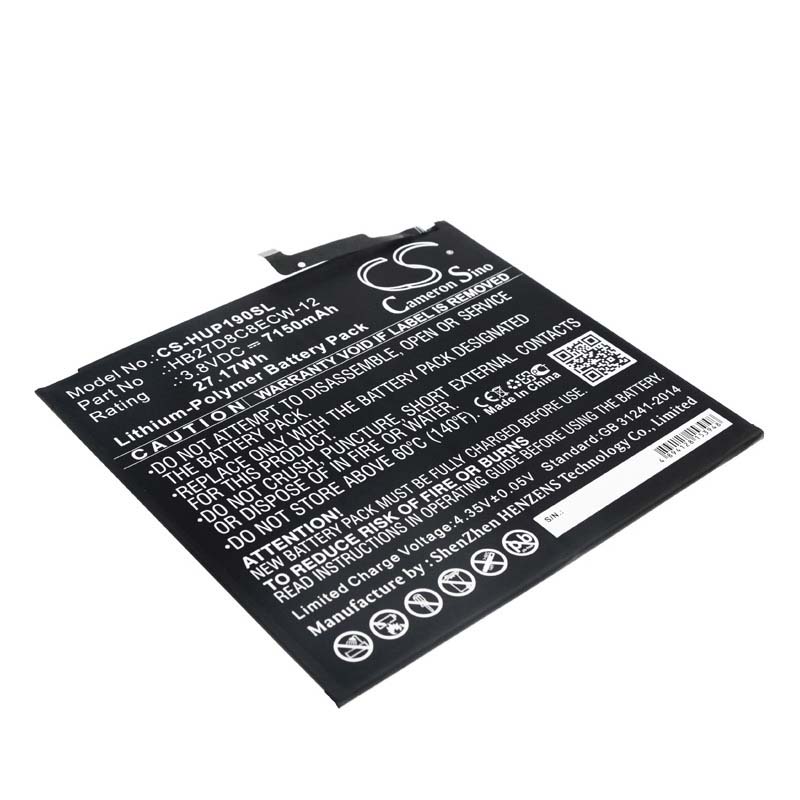 Originele 7150mAh 27.17Wh 2 Cellen Huawei HB27D8C8ECW-12 Accu Batterij