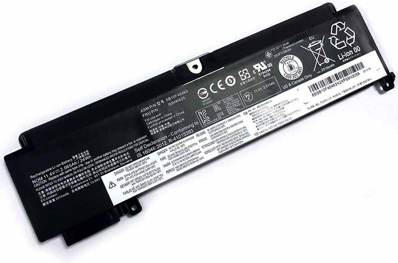 2065mAh 24Wh 3-Cellen Lenovo 01AV407 01AV408 Accu Batterij