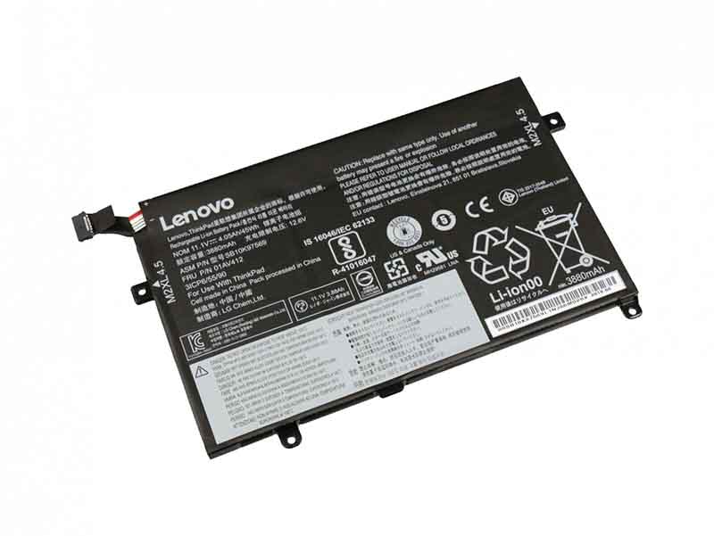 3750mAh 45Wh 3-Cellen Lenovo ThinkPad E470 20H1004SGE Accu Batterij