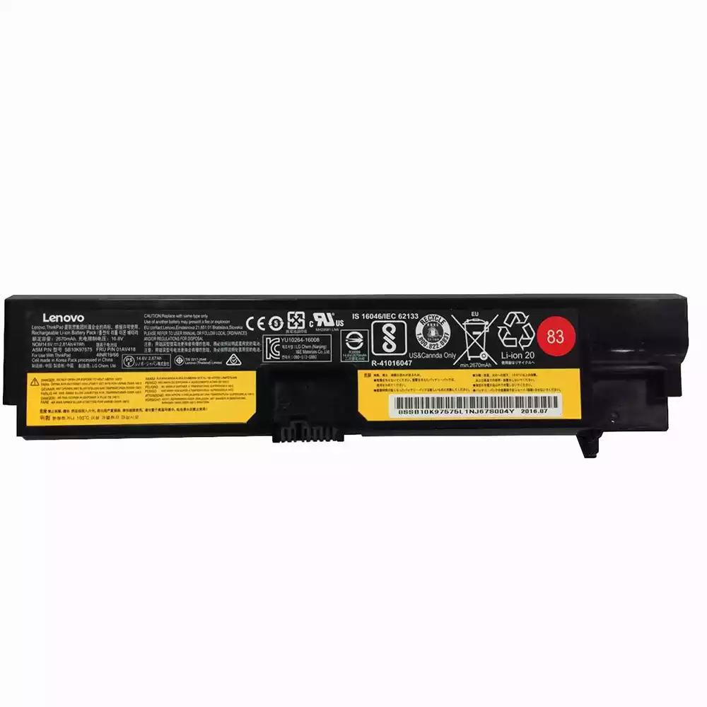 2800mAh 41Wh 4-Cellen Lenovo 01AV414 01AV416 Accu Batterij