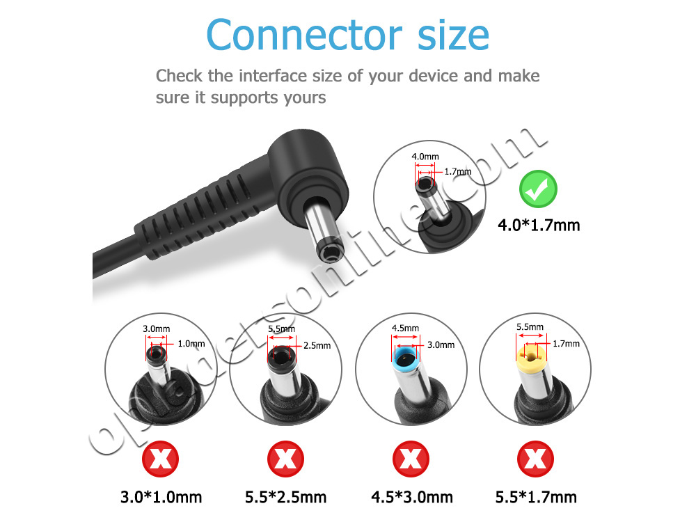 Origineel 45W Lenovo ADP-45DW C Adapter Voeding Oplader + Gratis Koord